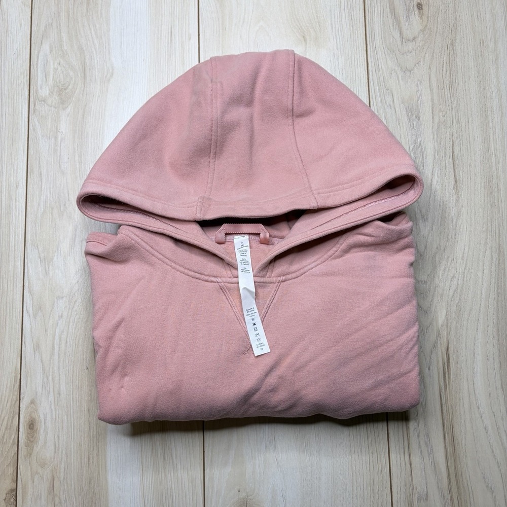 Lululemon Women's All Yours Hoodie Size 6 Pink Pocket Logo